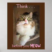Denken Sie, bevor Sie meinen (Empathy Poster Print (Vorne)