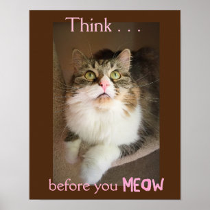 Denken Sie, bevor Sie meinen (Empathy Poster Print