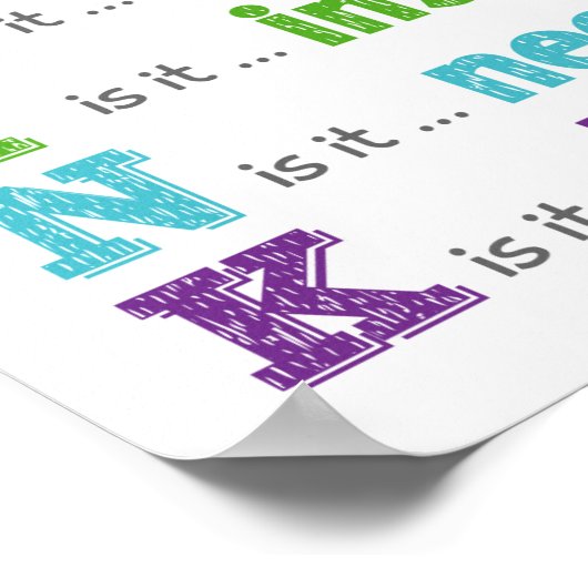 Denken Sie, bevor Sie sprechen Klasse Anti Bully P Poster (Ecke)