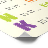 Denken Sie, bevor Sie sprechen Klasse Anti Bully Poster (Ecke)