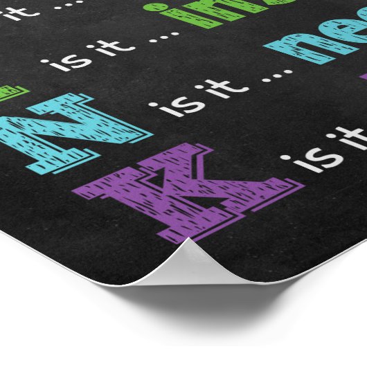 Denken Sie, bevor Sie sprechen Klasse Anti Bully Poster (Ecke)