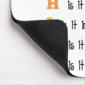 Denken Sie, bevor Sie sprechen Mousepad (Ecke)