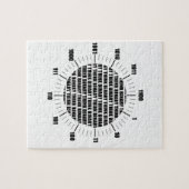 Denken Sie binäre Uhr (Geek-Spaß) Puzzle (Horizontal)