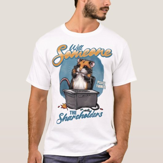 Denken Sie bitte an die Aktionäre T-Shirt (Vorderseite)