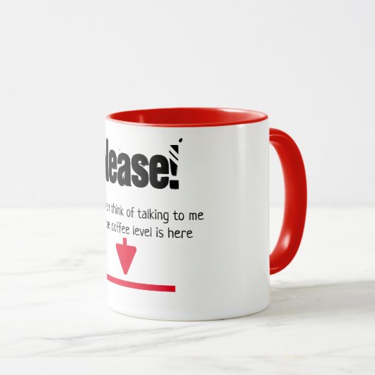 Denken Sie bitte nicht darüber nach zu reden ... p Tasse (VorderseiteRechts)