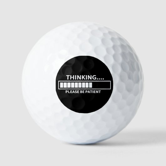 Denken Sie bitte warten T - Shirt Golfball (Vorderseite)