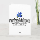 Denken Sie Blue Friendship Friend Denken Sie an Ih Karte (Rückseite)