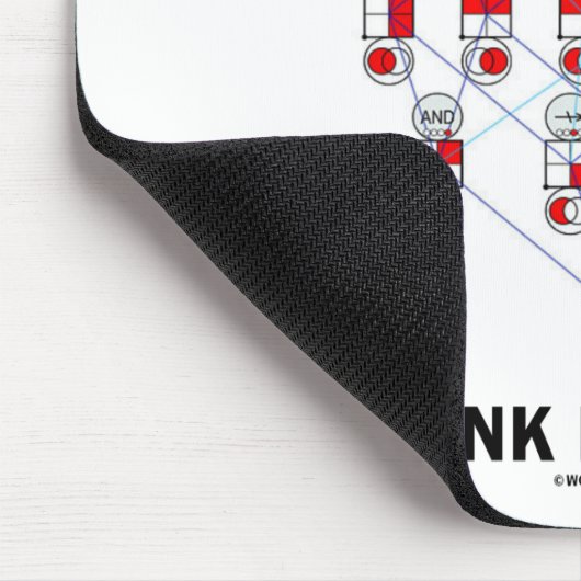 Denken Sie boolesches (Hasse Diagramm) Mousepad (Ecke)