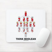 Denken Sie boolesches (Hasse Diagramm) Mousepad (Mit Mouse)