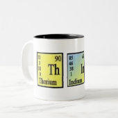 Denken Sie Chemie Zweifarbige Tasse (Vorderseite Links)