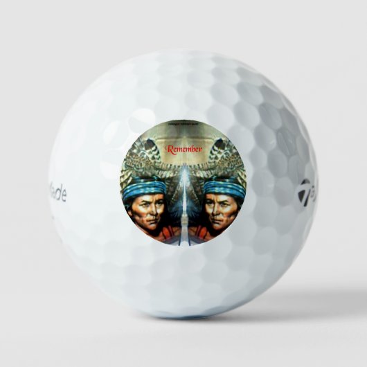 Denken Sie daran, 3pk Taylor Made Golf Balls Golfball (Vorderseite)