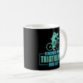 Denken Sie daran, als Triathlons einfach Triathlet Kaffeetasse (VorderseiteRechts)