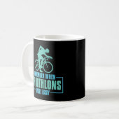 Denken Sie daran, als Triathlons einfach Triathlet Kaffeetasse (Vorderseite Links)