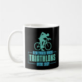 Denken Sie daran, als Triathlons einfach Triathlet Kaffeetasse (Links)