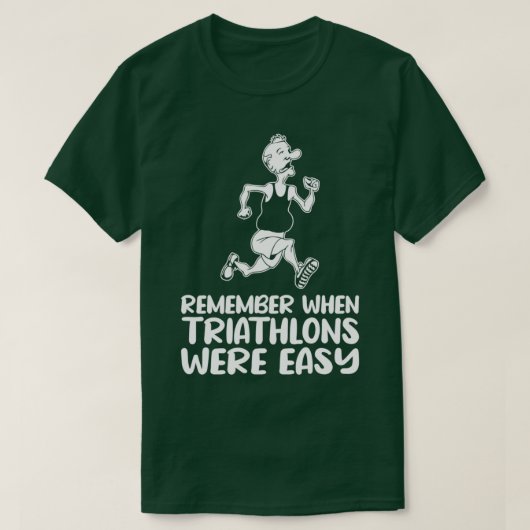 Denken Sie daran, als Triathlons einfach Triathlet T-Shirt (Design vorne)