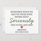 Denken Sie daran, als wir sagten, wir haben eine S Ankündigung (Vorderseite)