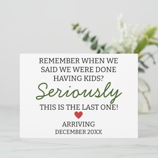 Denken Sie daran, als wir sagten, wir haben eine S Ankündigung (Stehend Vorderseite)