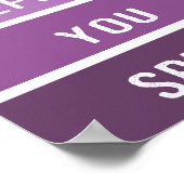 Denken Sie daran, bevor Sie Paint Chip sprechen Poster (Ecke)