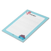 Denken Sie daran, Blue Cat Lined Notes zu beachten Notizblock (angewinkelt)