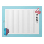 Denken Sie daran, Blue Cat Lined Notes zu beachten Notizblock (Vorderseite)