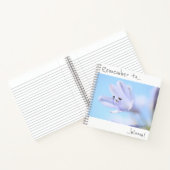Denken Sie daran, Blue Lila Blume Notebook zu blüh Notizblock (Innenseite)