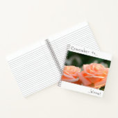 Denken Sie daran, Cream Rose Blume Notebook zu blü Notizblock (Innenseite)