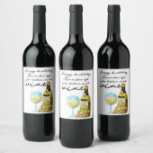 Denken Sie daran, das Alter wird besser mit Wein g Weinetikett (Flaschen)