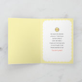 Denken Sie daran, dass Sie ein süßes Lächeln schic Karte (Innenseite)