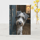 Denken Sie daran, dass Sie irritierter um eine Tür Karte (Gelbe Blume)