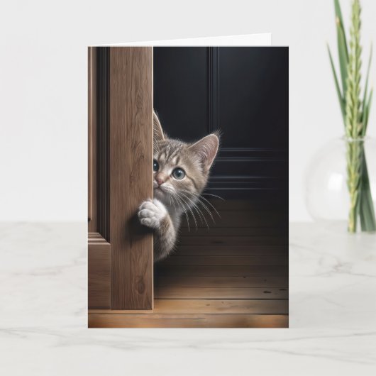 Denken Sie daran, dass Sie sich um eine Tür pinkel Karte (Vorderseite)