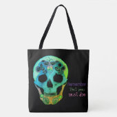 Denken Sie daran, dass Sie silberne Halskette die Tasche (Vorderseite)