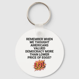 Denken Sie daran, dass wir über einen niedrigeren  Schlüsselanhänger