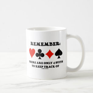 Denken Sie daran: Es gibt nur 4 Anzüge, die Behalt Kaffeetasse