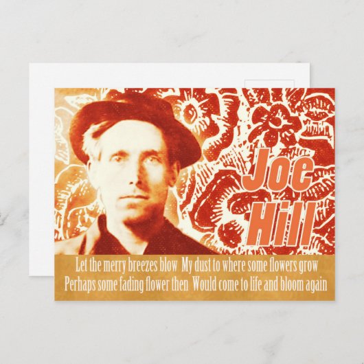 Denken Sie daran, Joe Hill CC0803 Blume Power Coll Postkarte (Vorne/Hinten)