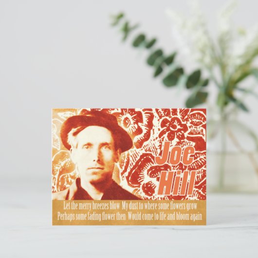Denken Sie daran, Joe Hill CC0803 Blume Power Coll Postkarte (Stehend Vorderseite)