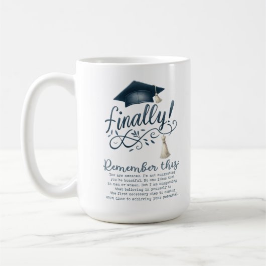 Denken Sie daran Kaffeetasse (Links)