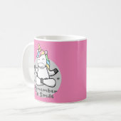 Denken Sie daran, Kawaii glücklich einhorchen zu l Kaffeetasse (Vorderseite Links)