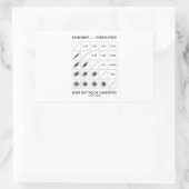 Denken Sie daran ... Korrelation ist nicht gleich Rechteckiger Aufkleber (Tasche)