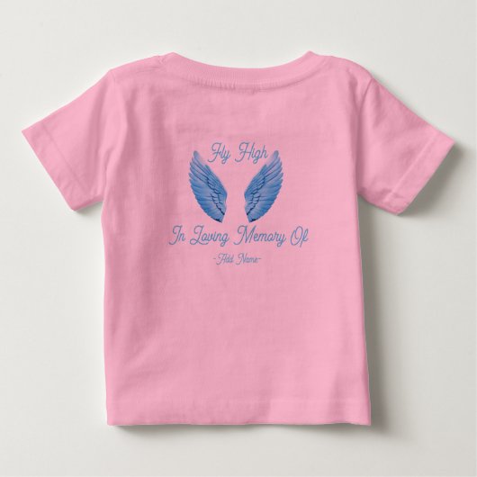 Denken Sie daran, Lewiston mit / Text Baby T-Shi,  Baby T-shirt (Rückseite)