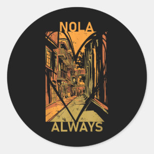 Denken Sie daran, Nola nie vergessen New Orleans i Runder Aufkleber