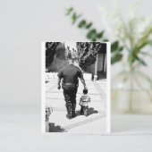 Denken Sie daran, Polizist zu betreuen Postkarte (Stehend Vorderseite)