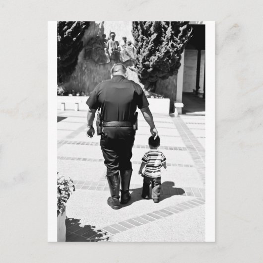 Denken Sie daran, Polizist zu betreuen Postkarte (Vorderseite)