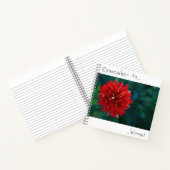 Denken Sie daran, Red Chrysanthemum Notebook zu bl Notizblock (Innenseite)