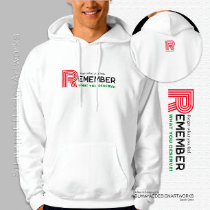 Denken Sie daran, Red Green White Men Hoodie