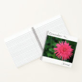 Denken Sie daran, rosa Chrysanthemum-Notebook zu b Notizblock (Innenseite)