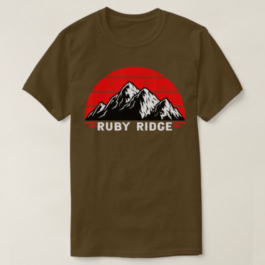Denken Sie daran, Ruby Ridge Idaho Berg 2 T-Shirt (Design vorne)