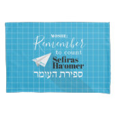 Denken Sie daran, Sefiras Haomer Blue Airplane zu  Kissenbezug (Vorderseite)