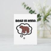 Denken Sie daran, sich im Kopf Funny Pun Cartoon z Postkarte (Stehend Vorderseite)