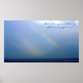 Denken Sie daran: Sie sind die einzige Bibel, die Poster