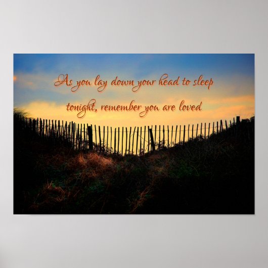 Denken Sie daran, Sie sind geliebt, Inspiration Zi Poster (Vorne)